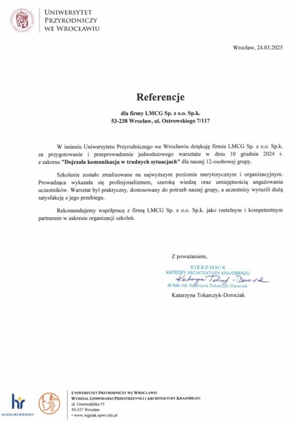 Uniwersystet Przyrodniczy we Wrocławiu