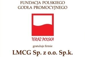 Polskie Godło Promocyjne TERAZ POLSKA za usługi szkoleniowo-wdrożeniowe: Akademia Lean